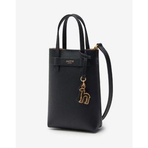 [헤지스ACC]블랙 소가죽 폰케이스 초미니 크로스백 HIWA3E410BK