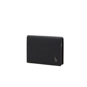 [헤지스ACC]HJHO3E602N3_네이비 가죽 라인배색 카드지갑