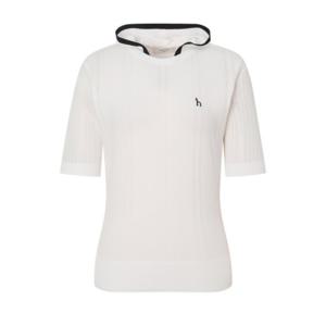 [헤지스골프] 화이트 여성 5부 후디 반팔 스웨터HWSW5C512OW