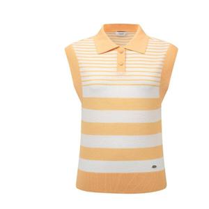 [링스골프]여성 스트라이프 니트 베스트 L21E1SV154_OR_HDD