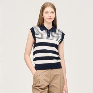 [링스골프]여성 스트라이프 니트 베스트 L21E1SV154_NA_HDD