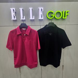 [엘르골프]여성 에리V넥 포인트 폴로티셔츠6K45206_DJ