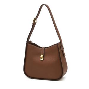 [헤지스ACC] H LOCK 브라운 턴락 레더 숄더백 HIBA5F175W2