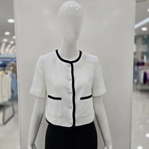 [꼼빠니아]라인 배색 라운드  반팔 숏자켓  CAFU5-WJK220_CJ