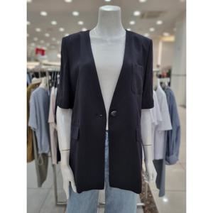 [더아이잗]원버튼 브이넥 반팔 재킷 IR6A0JK351NV10_DJ