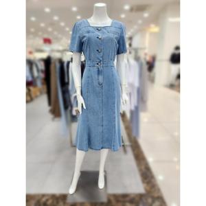 [더아이잗]스퀘어넥 머메이드 데님 원피스  IR5M0OP841_DJ