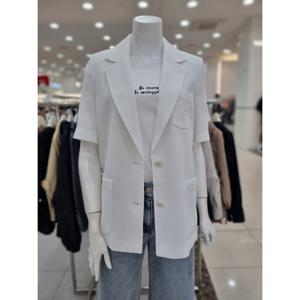 [더아이잗]싱글 투버튼 반팔 자켓 IR5A0JK221WH10_DJ