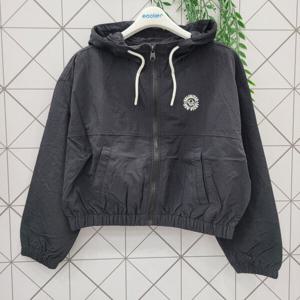 [에꼴리에]쿨 와샤 크롭 후드 점퍼 24B0181_GN