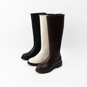 [신난다슈] 여성 롱부츠 4cm 3종 여자 롱 워커 부츠 발편한 통굽 둥근코 낮은굽 MRO255193