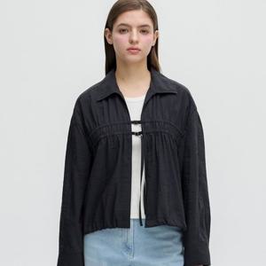 [올리브데올리브]아우터형 앞여밈 스트링 셔츠 OW5MB449