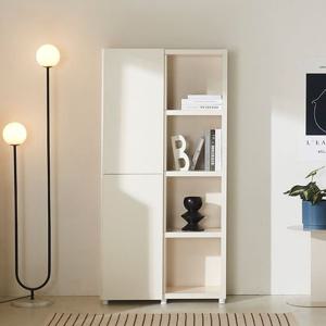 [착불배송] F41373 4단 도어 수납 책장 810 3colors 도어장 도어책장 수납장 수납책장 진열장 수납가구 거실가구 서재가구 선반장