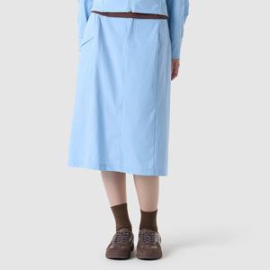 르꼬끄 우먼스 레귤러핏 우븐 미디기장 스커트 QQ322OSK71-LBL
