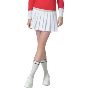 [헤지스골프] 화이트 여성 에센셜 변형 플리츠 스커트HWSK5C601OW