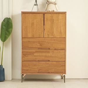 G444 참죽 원목 5단 서랍수납장 800