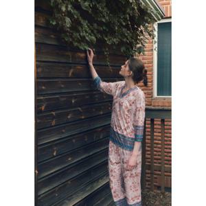 (바지홈웨어) 보더나염 간절기 디자인+착용감 좋은 여성 바지홈웨어-VEP3985W