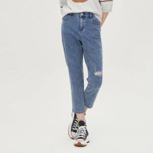 [베네통]뒷밴딩 데미지 배기 데님팬츠_BADP09441