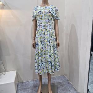 [더아이잗]더아이잗 플러럴 러플 슬리브 원피스 IP5A0OP141