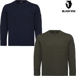 블랙야크 남성 와플라운드긴팔티 1BYRTFU004