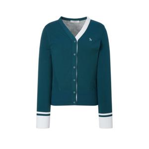 [헤지스골프] 터키쉬블루 짜임 가디건HWSW5C612T3