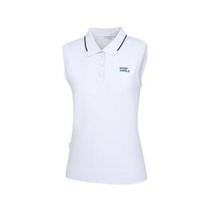 [와이드앵글]여성 CO 로고 아트웍 스웨터 슬리브리스 WWM24K74IC