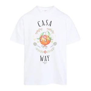 카사블랑카 오렌지 마스코트 코튼 반팔 티셔츠 MAW25JTS001 02