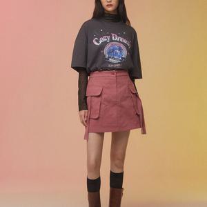 [랩]MARIOAQ3WS866 코튼   카고   미니 스커트