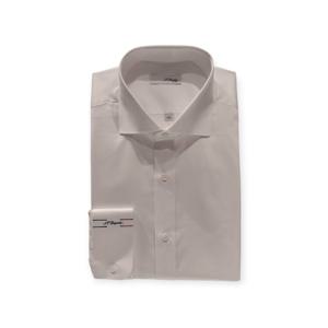 [에스티듀퐁(셔츠)]화이트 와이드카라 면혼방 슬림핏셔츠 SE5FM21LS303SWH