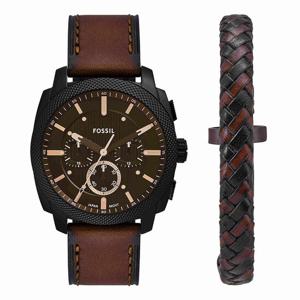 [공식본사정품] 파슬 FS6102SET (Machine) 머신 크로노그래프 팔찌 세트 남성 가죽시계