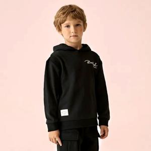 [닥스리틀]닥스리틀 레터링 자수 후드 (블랙) DVF25TH09M_BK