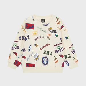 [노스페이스] (NFM_NM5MR52T_CRE_) 키즈 와일드패치 스웻셔츠 NM5MR52T_CRE