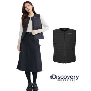 디스커버리 2025F W 겨울  여성 픽시버G 튜브 다운 패딩베스트