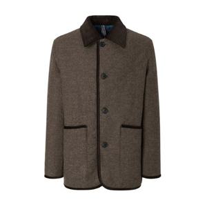 헤지스  25FW  남성 헤링본 퀼팅 하프코트 HZCO5D464W2