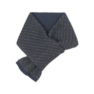 [노티그] 캐시미어 100 쁘띠 터널홀 입체조직 머플러 네이비