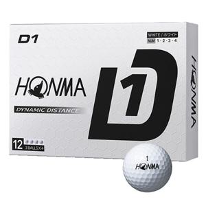 혼마 D1 골프공 2024년 12구 1더즌 화이트 비거리형 볼