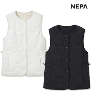 네파 여성 캐쥬얼 써모퍼프 양면 패딩 베스트 7L61469