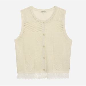 [써스데이아일랜드][여성]레이스 패치 베스트(T256MVT135W)