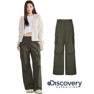 디스커버리 2025F W 겨울 여성 DWPT96056DKS 기모파라슈트카고팬츠