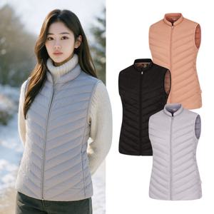 콜핑 여성 겨울 덕다운 보온 등산 경량 패딩 조끼 KSC761UV3W