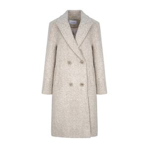 [택가 999,000원] 올리비아하슬러 헤링본 투버튼 롱 코트_OHCWCT206