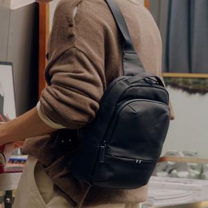 [헤지스] [25FW][H-FIX] 코듀라 나일론 슬링백/HJBA5F402BK