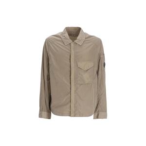 23FW CP컴퍼니 남성 CHROME-R 셔츠 집업 자켓(아이비그린) 15CMOS041A 005904G 683