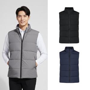 럭스골프 남성 풀집업 발열 패딩 베스트 조끼 NBE25W301