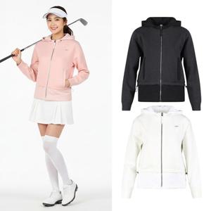 럭스골프 여성 하이브리드 패딩 매치 방풍 니트 후드 자켓 LB25W810W