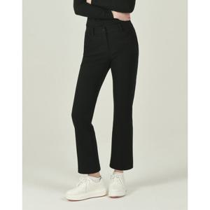 헤지스 골프 여성 25FW 블랙 여성 포켓 포인트 밍크기모 부츠컷 팬츠 HWPA5D719BK