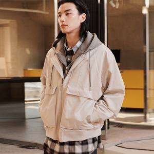 [애드호크]남성 후드 디테쳐블 플랩포켓 점퍼(HB1UJ01) 2colors_