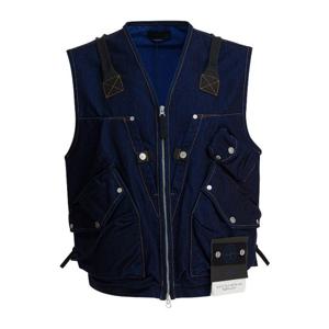 스톤아일랜드 V넥 지퍼 멀티 포켓 베스트 G100016 S00J2VJ201