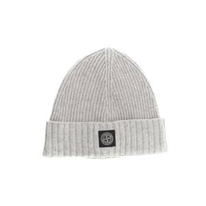 스톤아일랜드  23FW 스톤 키즈 로고 패치 울 니트 비니(연그레이) 7916N03Z3 V0M64