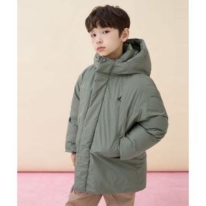 [빈폴키즈]심플 덕다운 하프패딩 - 카키 (BI5X38U08H)