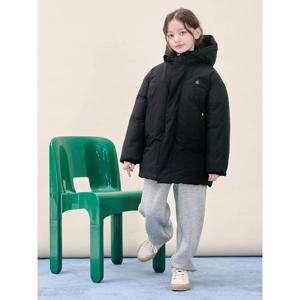 [빈폴키즈]심플 덕다운 하프패딩 - 블랙 (BI5X38U085)