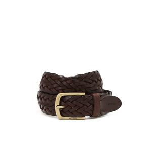 헤지스  25FW  남성 위빙 소가죽 캐주얼 벨트 HZBE5F904W2